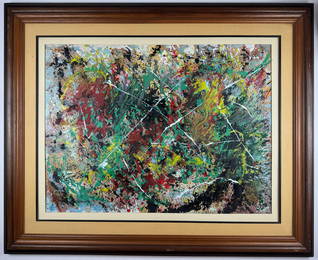 Jackson Pollock American Oil on canvas Painting In The Style of