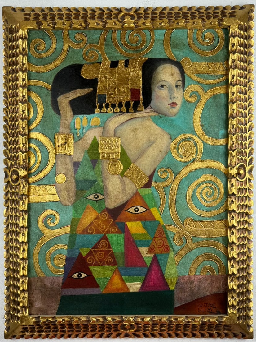 Gustav Klimt (Oil on canvas painting) Style of (1 of 8)
