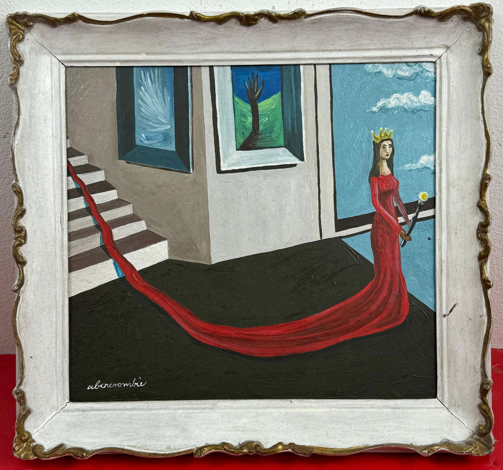 Gertrude Abercrombie (Oil on wood painting) Style of (1 of 9)