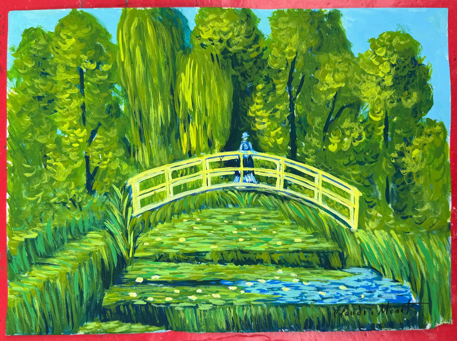 Claude Monet French (Drawing on Paper Painting) Style of (1 of 4)