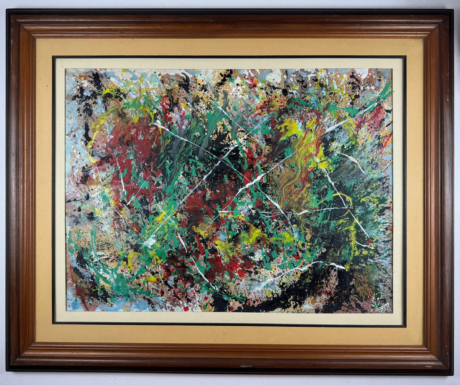 Jackson Pollock American Oil on canvas Painting In The Style of (1 of 9)