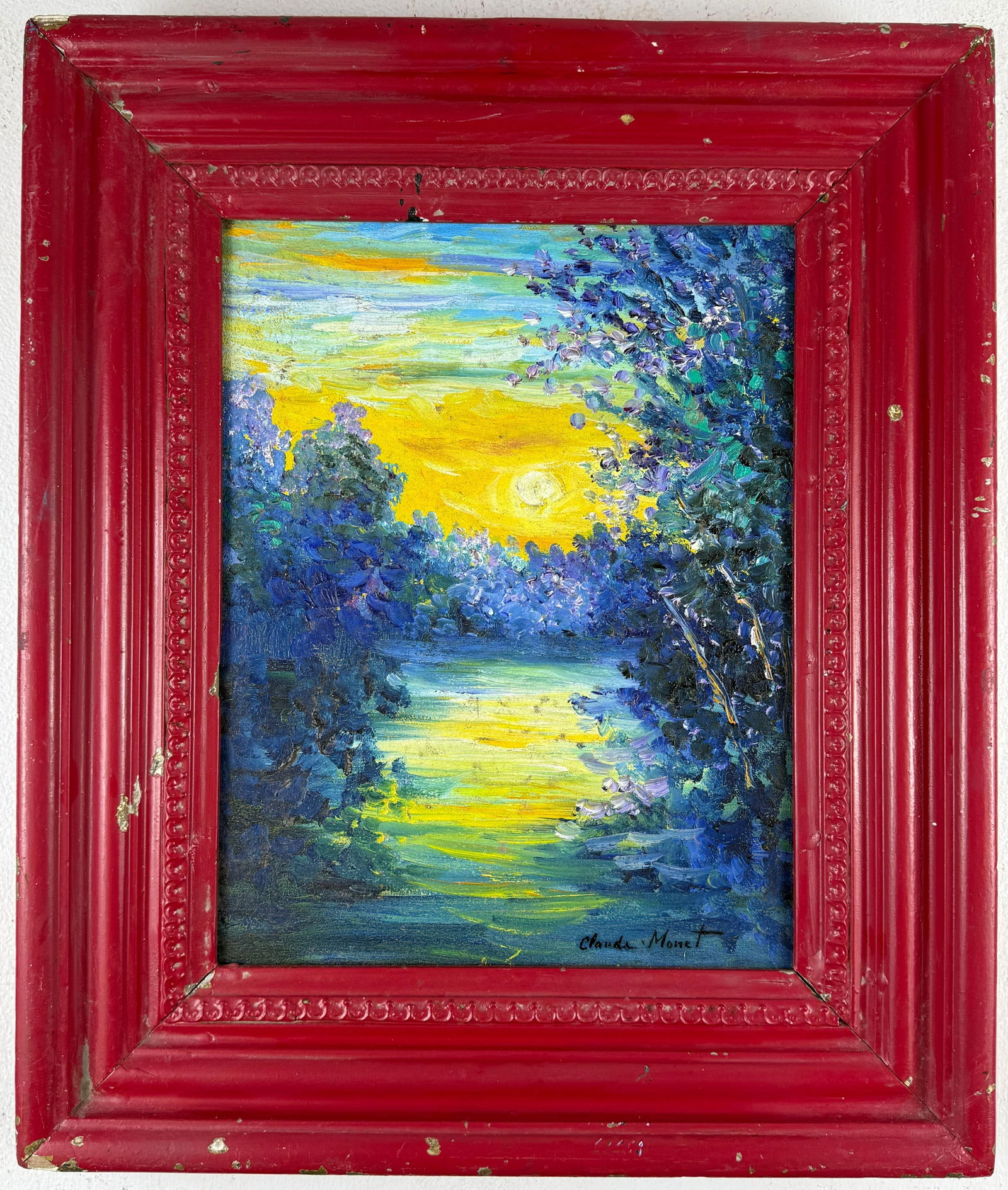 Claude Monet French (Oil on canvas painting) Style of (1 of 5)