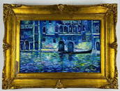 Claude Monet French (Oil on canvas painting) Style of