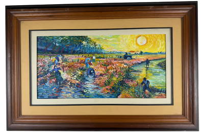Vincent Van Gogh (Oil on Canvas painting) Style of