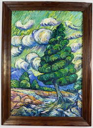 Vincent van Gogh (Oil on canvas painting) Style of