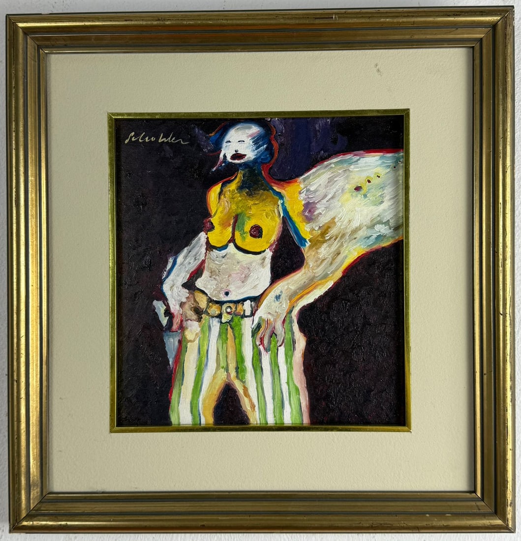 Fritz Scholder (Oil on cardboard painting) Style of (1 of 6)