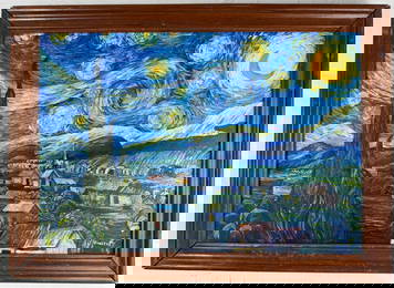 Vincent van Gogh (Oil on canvas painting) Style of