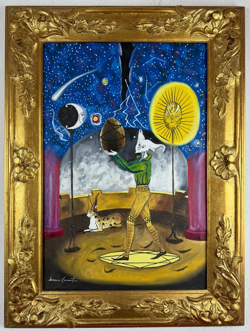 Leonora Carrington (Oil on canvas painting) Style of (1 of 8)