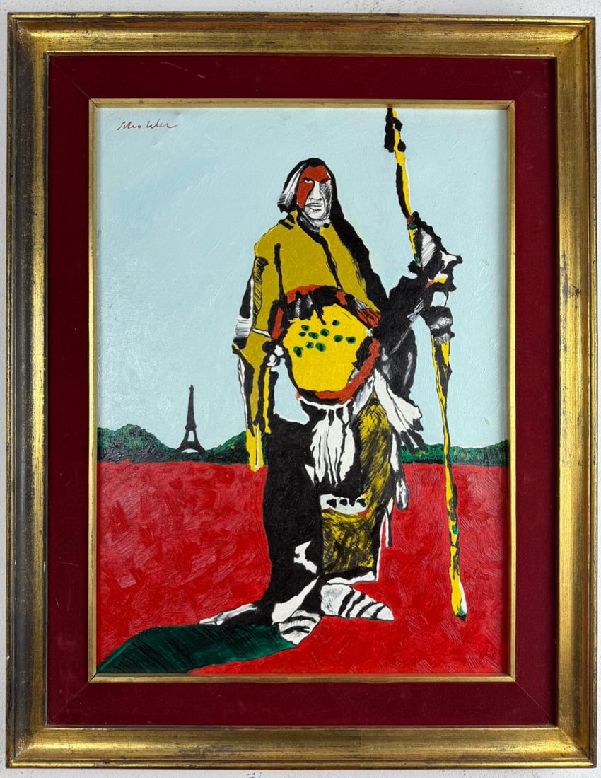 Fritz Scholder (Oil on canvas painting) Style of (1 of 6)