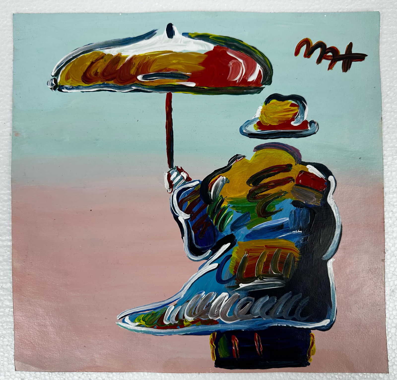 Peter Max (Acrylic on paper painting) Style of (1 of 5)