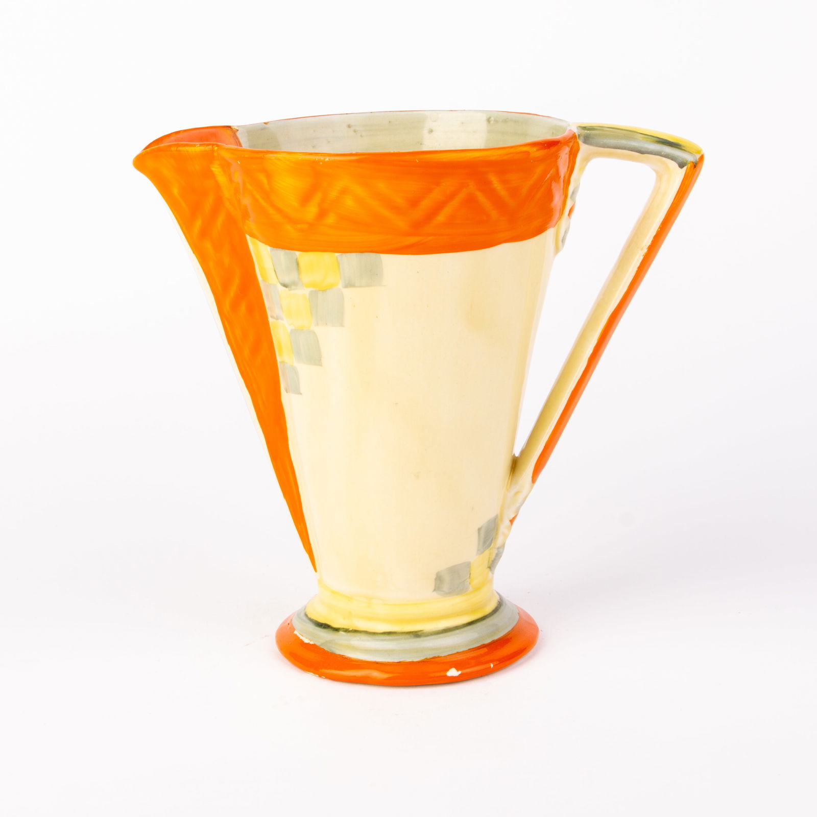 Myott & Sons Hand-Painted Art Deco Ceramic Pitcher Jug (1 of 6)