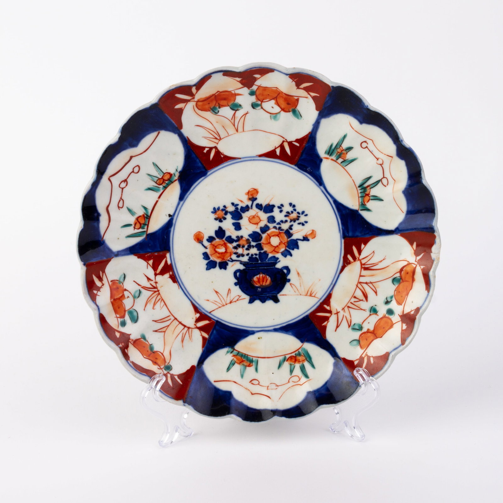 Japanese Imari Arita Porcelain Plate 19th Century Meiji: DIMENSIONS APPROX 21.5x21.5x3.5CM.