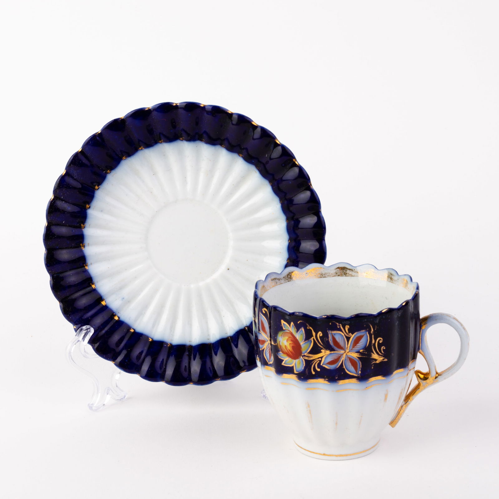 German Lustreware Porcelain Moustache Cup 19th Century (1 of 9)