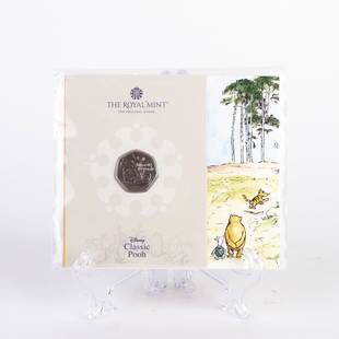 Beatrix Potter Peter Rabbit Collector 50 Pence Coin: DIMENSIONS APPROX 14.5x13x0.5CM.