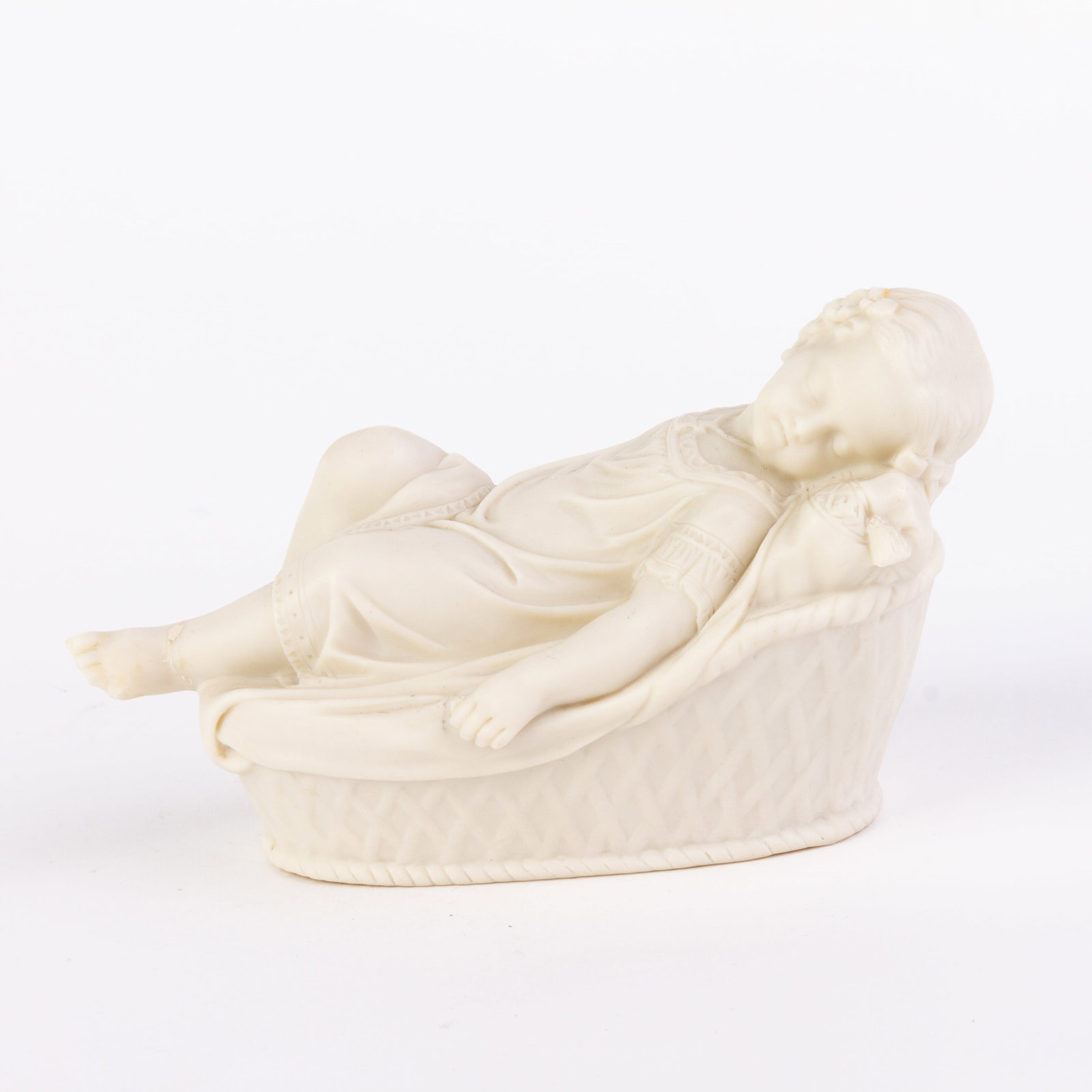 Copeland Parian Ware Sleeping Child Statue 19th Century (1 of 7)