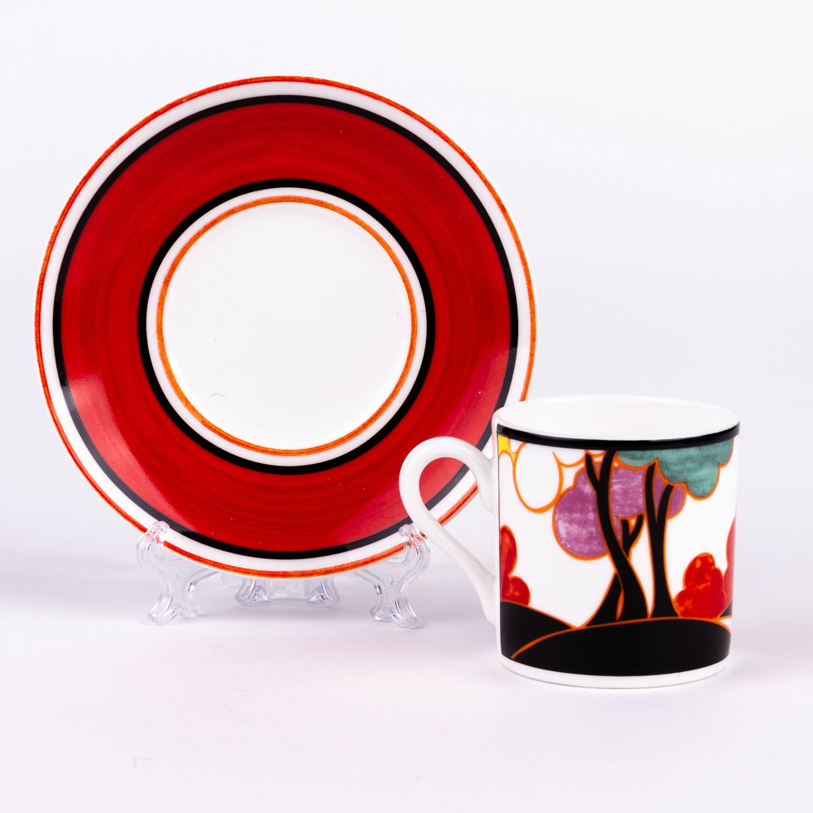 Clarice Cliff by Wedgwood Bizarre "Autumn" Cup & Saucer (1 of 8)