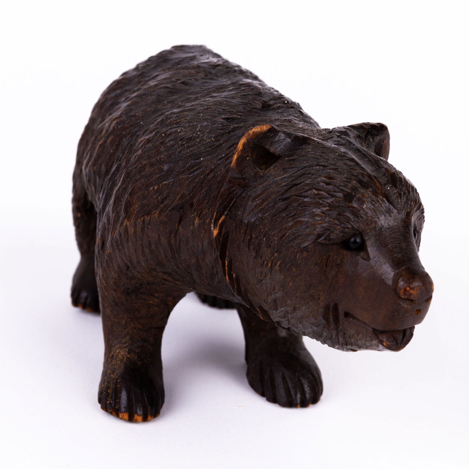 Black Forest Carved Wood Bear Figure ca. 1900 (1 of 5)