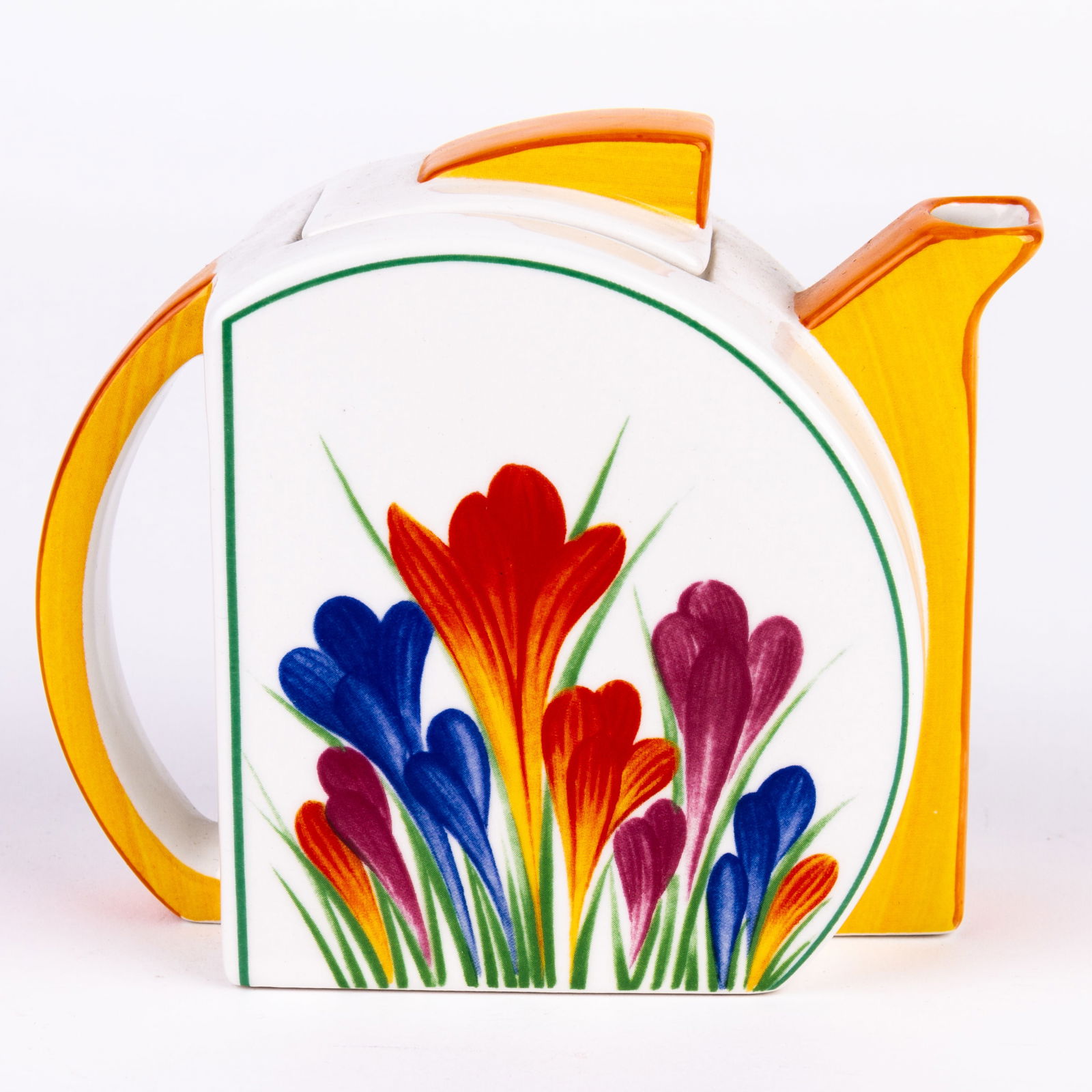 Clarice Cliff Bizarre "Crocus" Porcelain Teapot (1 of 6)