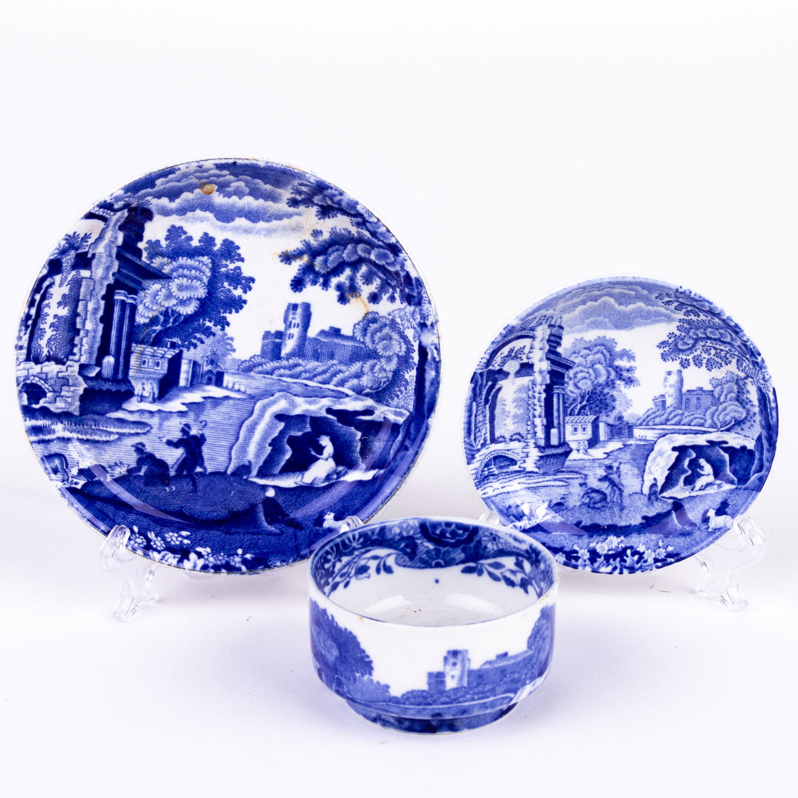 Copeland Spode Blue Italian Miniature Plates (1 of 7)