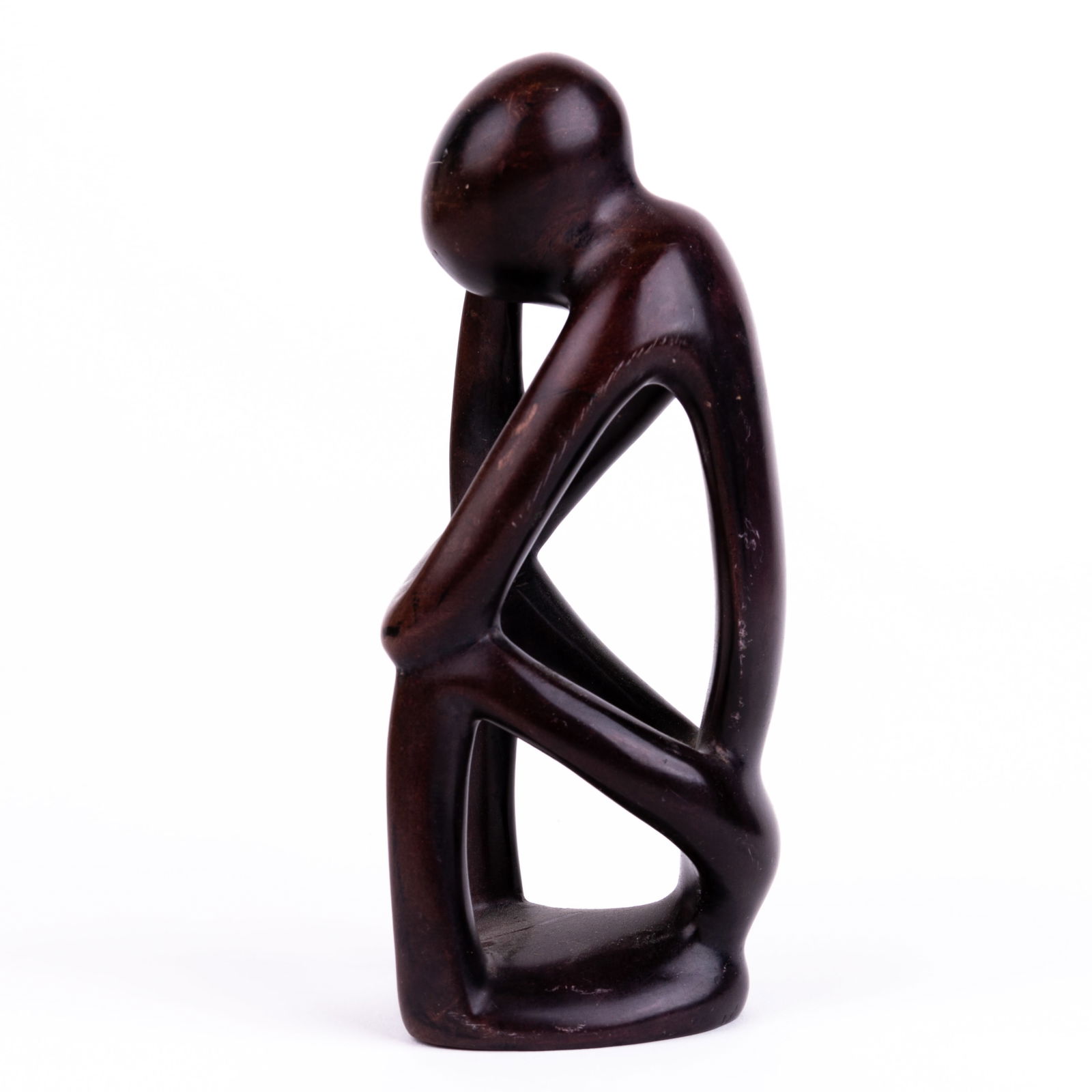 Abstract Figural Hand Carved Soapstone Besmo Sculpture Ethnic Art (1 of 5)