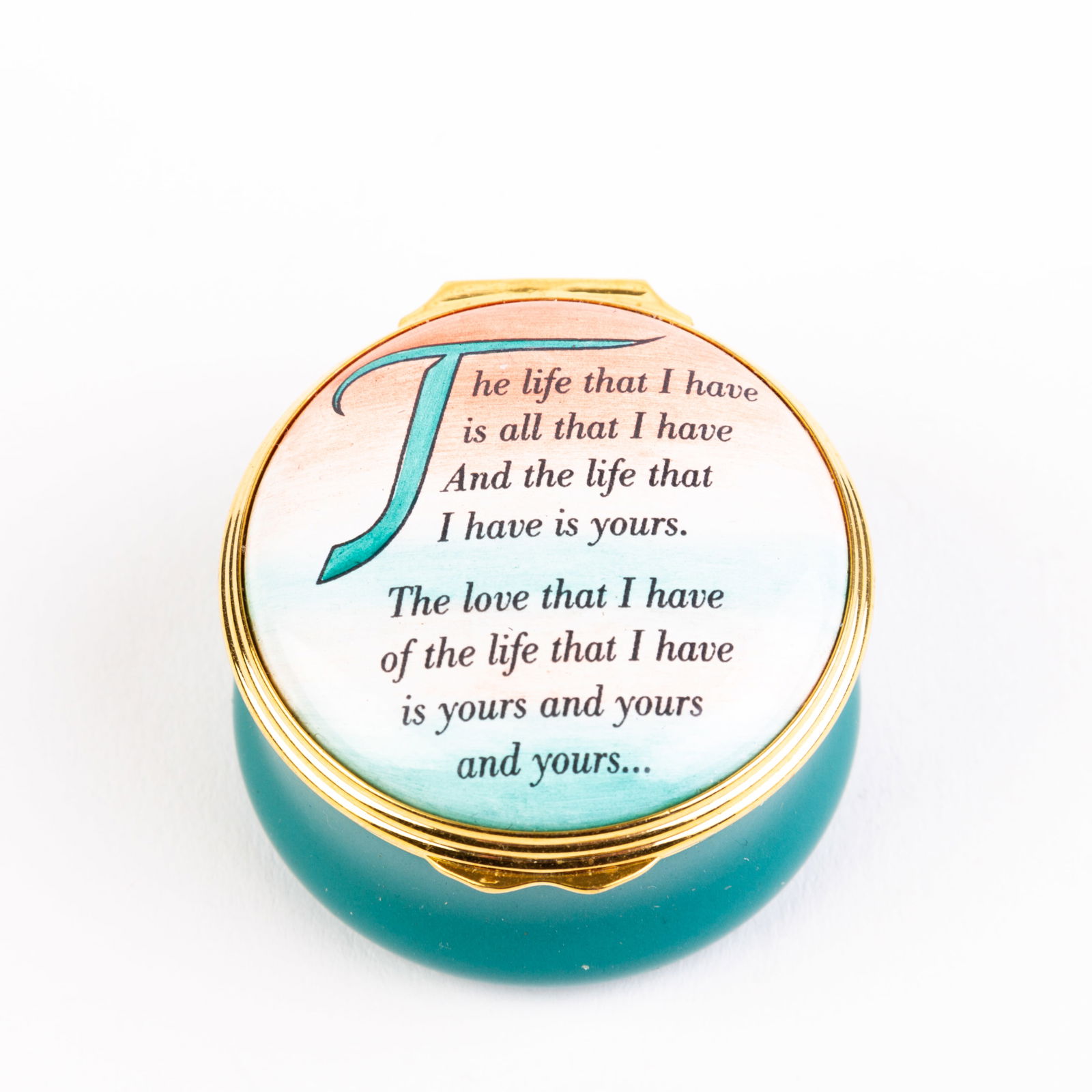 Halcyon Days English Enamel Pillbox: DIMENSIONS APPROX 4.5x4.5x3CM.