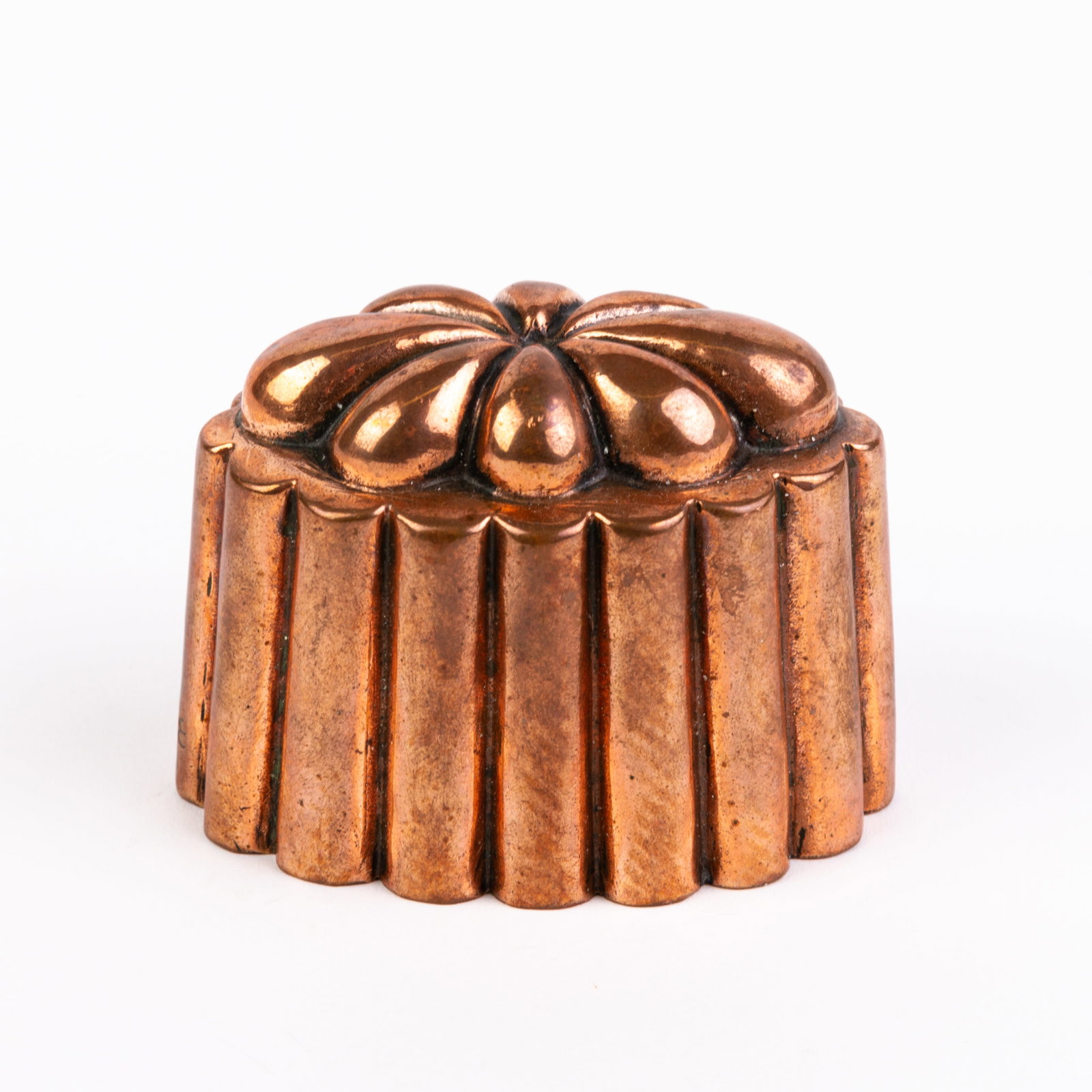 Victorian Copper Nougat Chocolate Mould 19th Century: DIMENSIONS APPROX 5x6x7.5CM.
