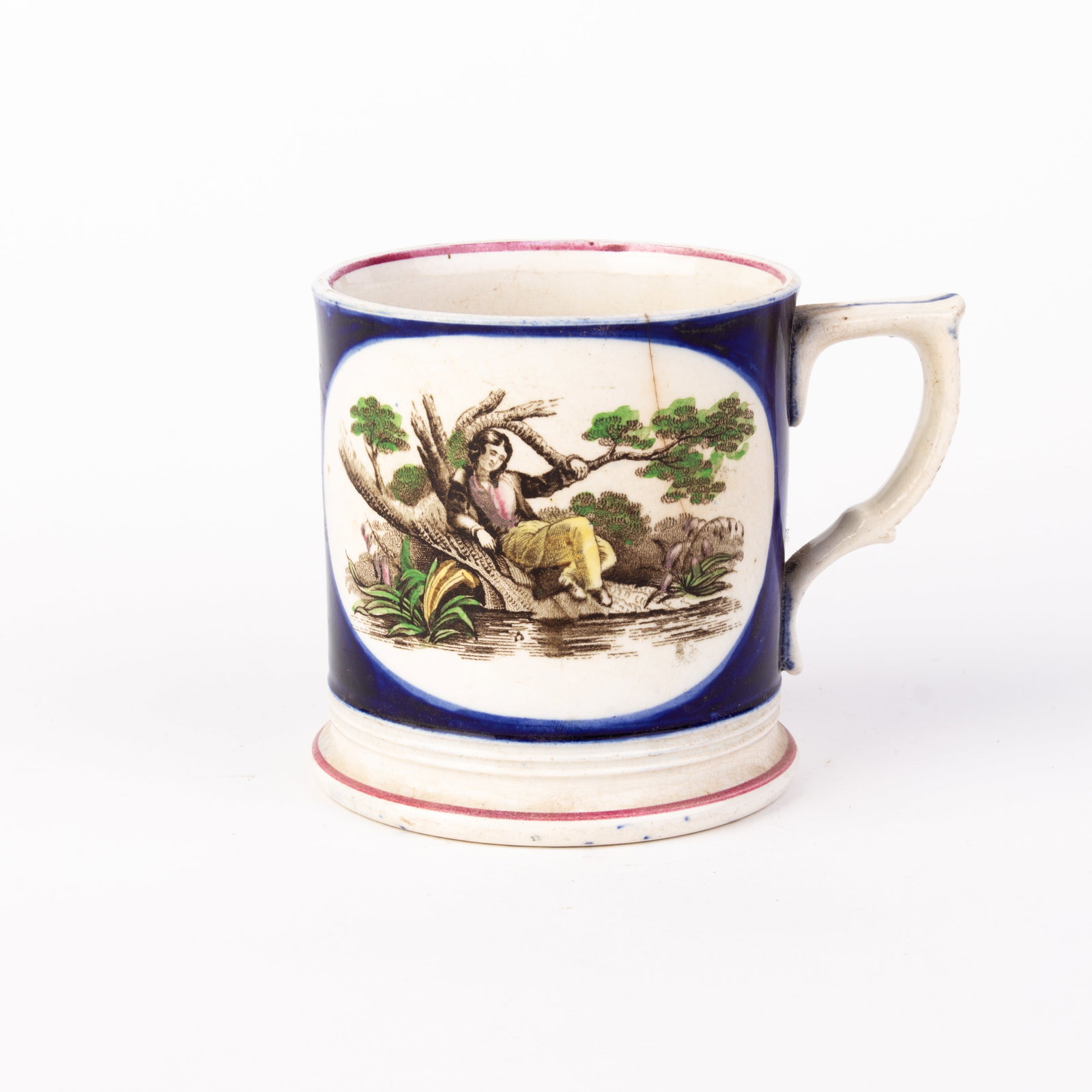 Staffordshire Victorian Frog Mug Tankard 19th Century (1 of 6)