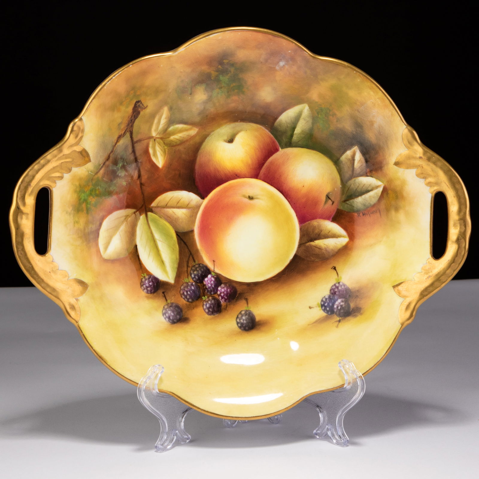 Coalport Orchard 24KT Gold Porcelain Serving Dish  (1 of 5)