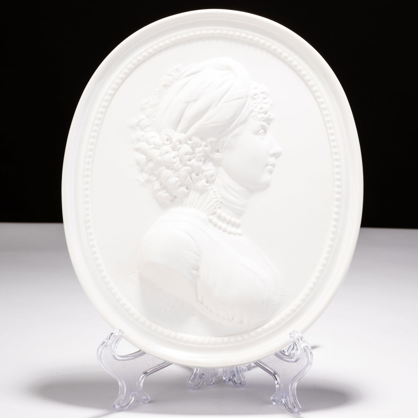 Berlin Bas Relief Porcelain Portrait Plaque (1 of 5)