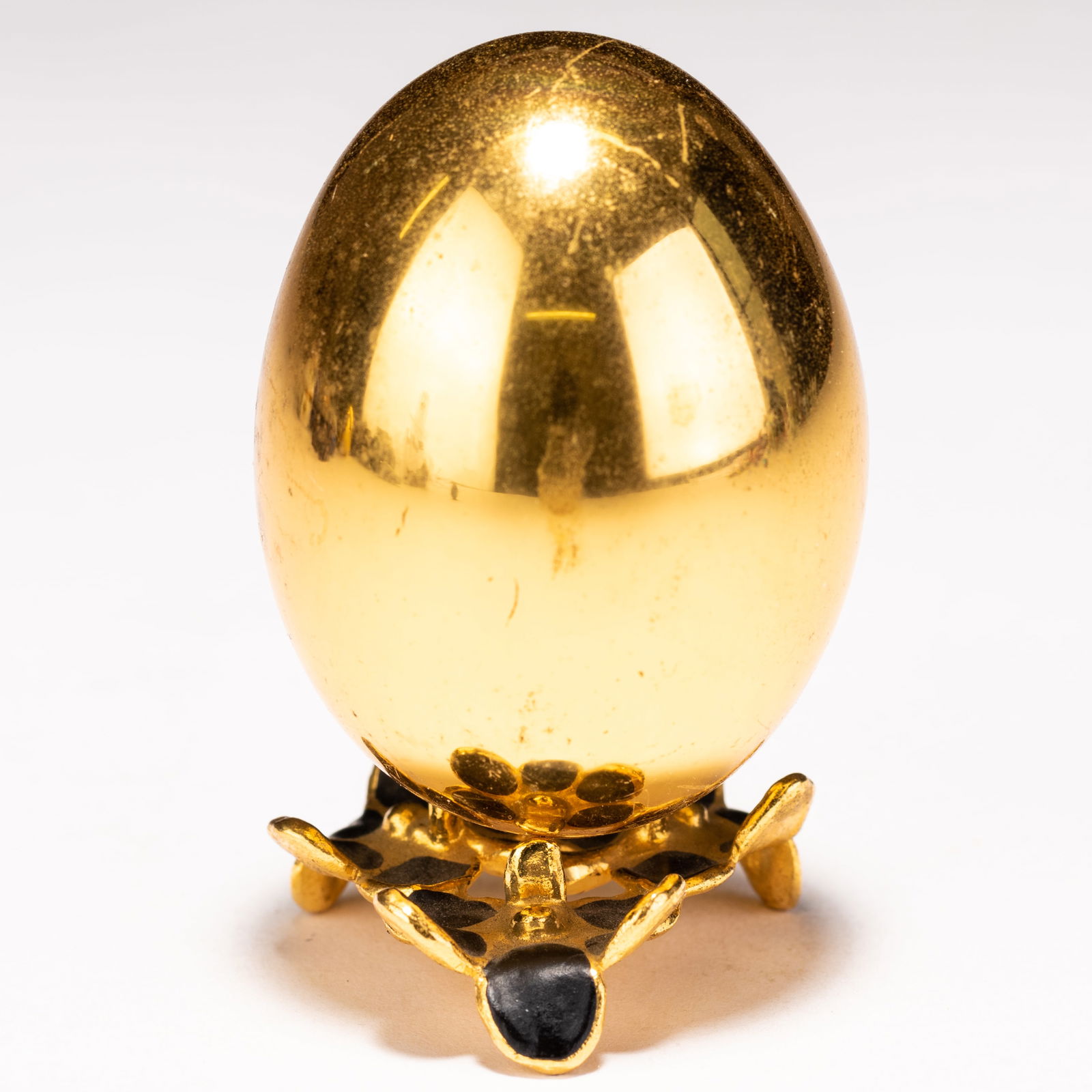 24 KT Gold Faberge Style Easter Egg Sculpture (1 of 5)