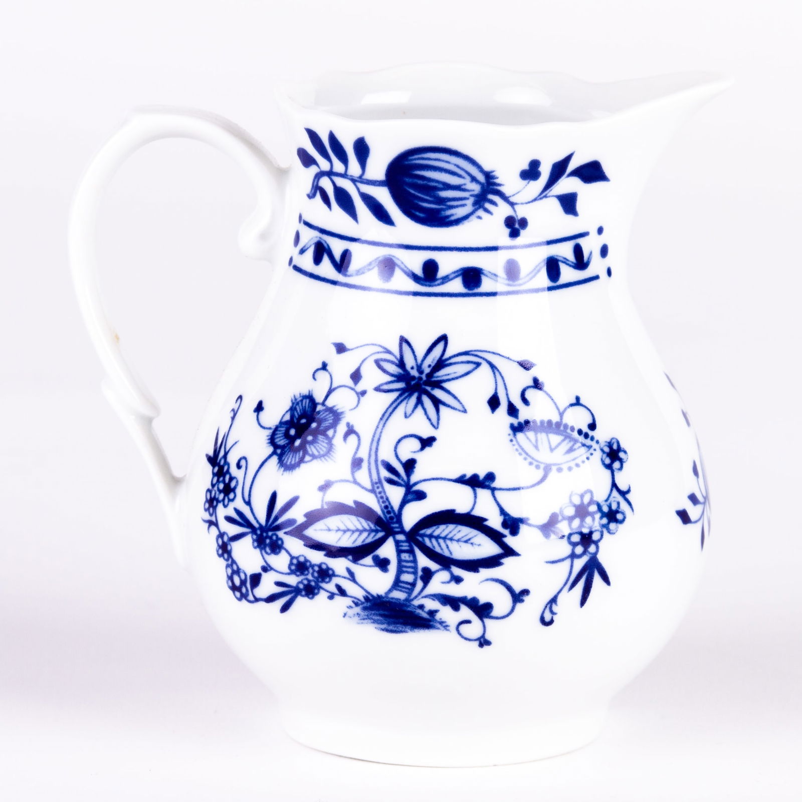 German Blue & White Onion Pattern Porcelain Pitcher Jug (1 of 5)