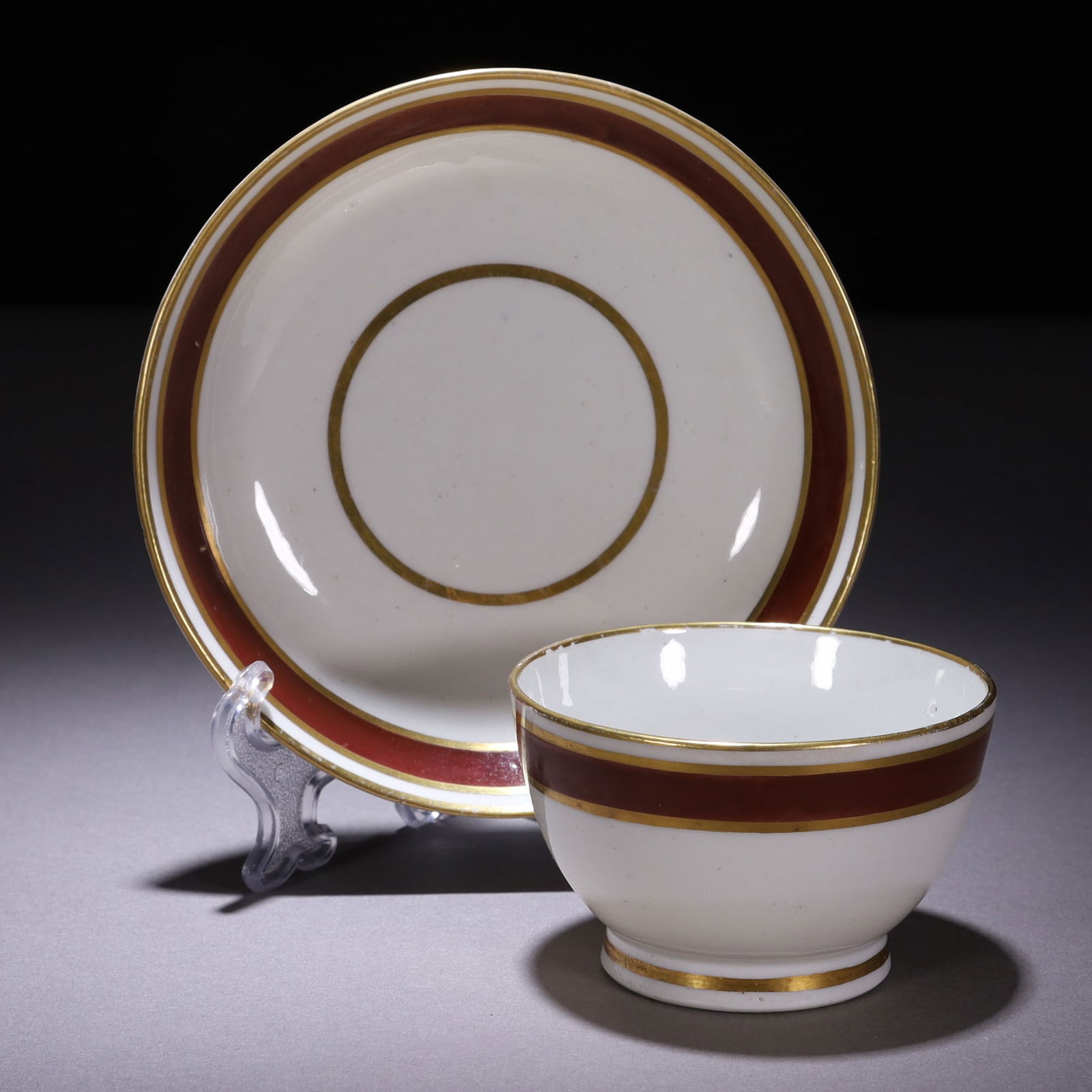 Georgian 18th Century Newhall Porcelain Tea Bowl Set (1 of 4)