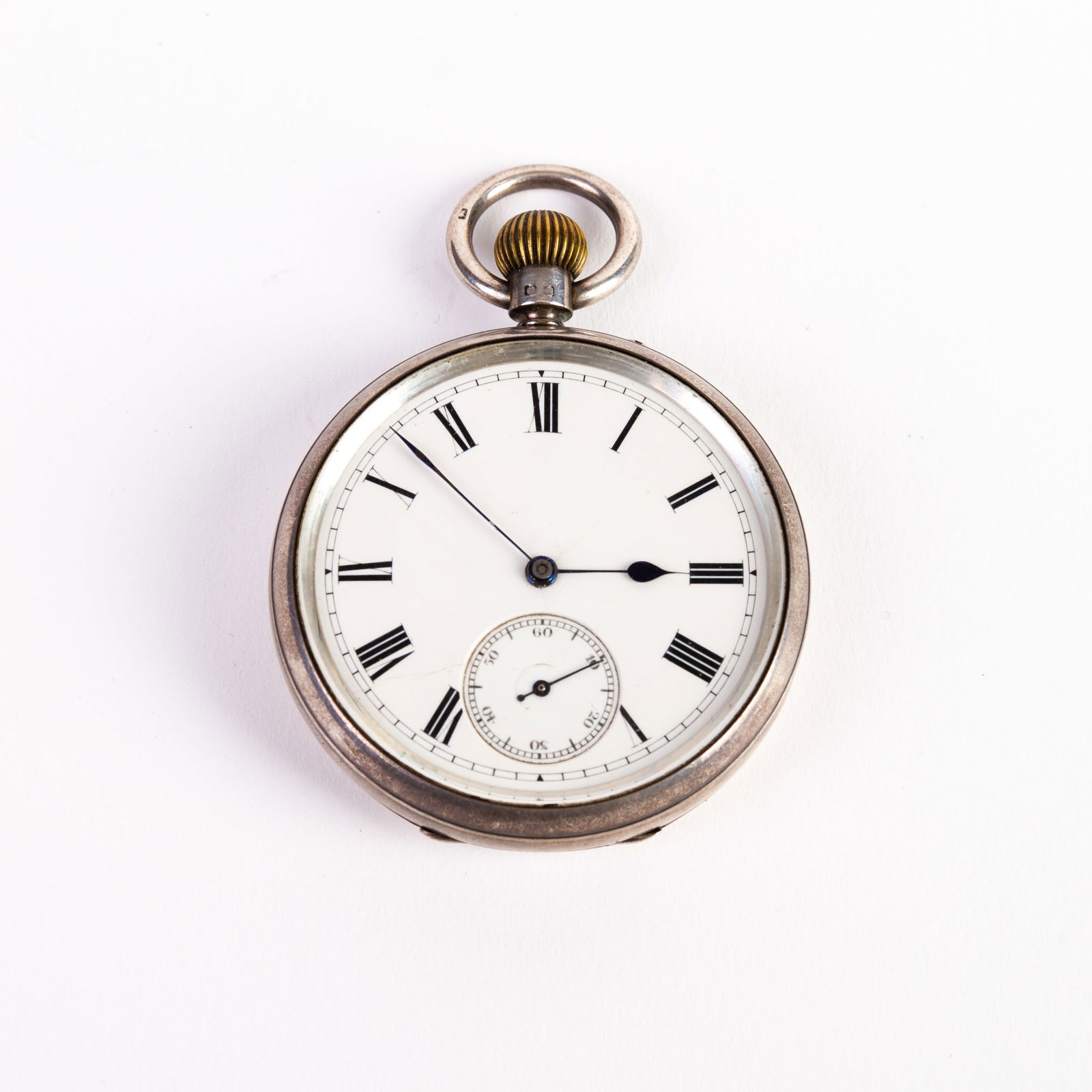 Sterling Silver Birmingham Pocket Watch 1898 Victorian Auction