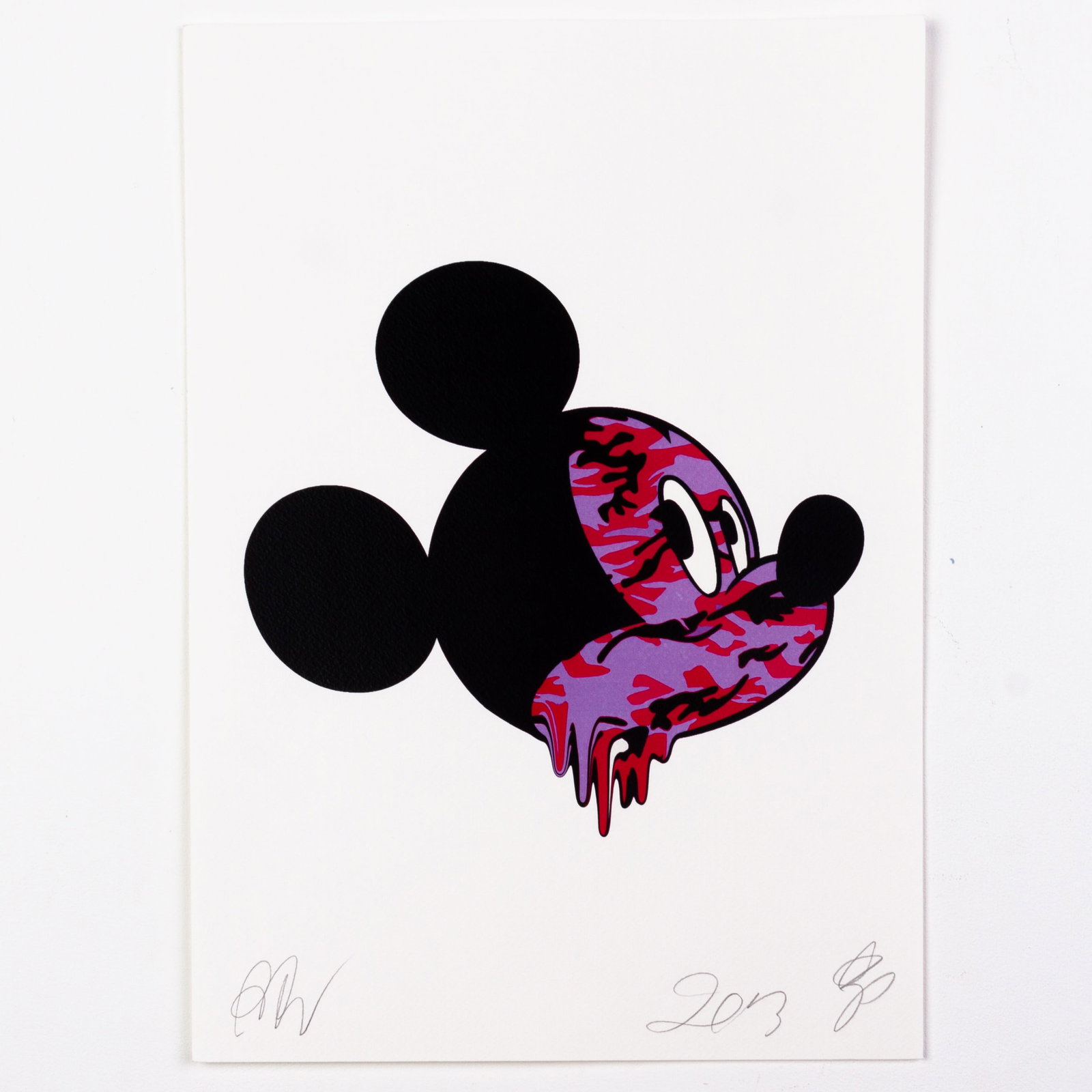 Death NYC Signed Limited Ed Pop Art Print Mickey Mouse (1 of 5)