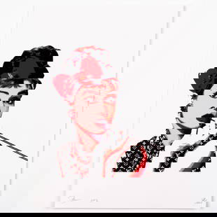 Death NYC Signed Pop Art Print Louis Vuitton Audrey Hepburn: DIMENSIONS APPROX 45x32x0.1CM.