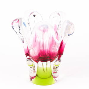 Murano Venetian Glass Designer Vase