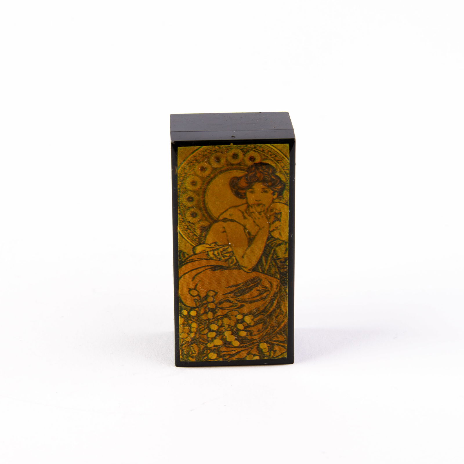 Art Nouveau Pillbox: DIMENSIONS APPROX 5x2x2.5CM.