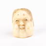 Japanese Carved Netsuke Inro of a Laughing Noh Mask