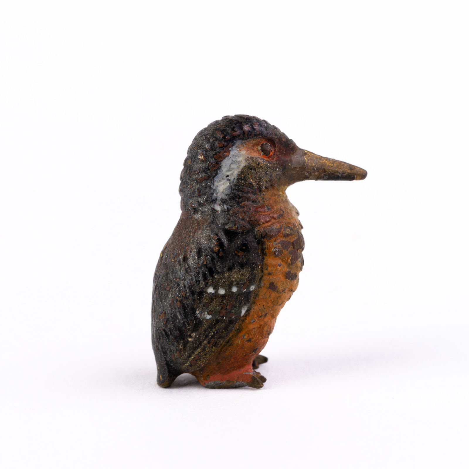 Bergman Style Austrian Cold Painted Bronze Sculpture Kingfisher (1 of 5)