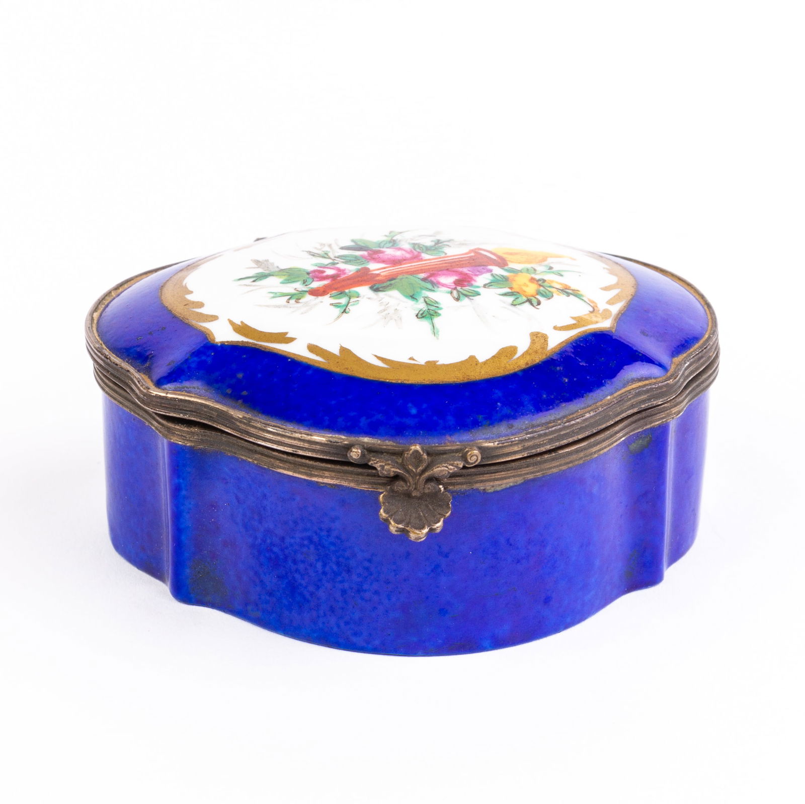 Sevres French Porcelain Hand Painted Lidded Box 19th Century (1 of 7)