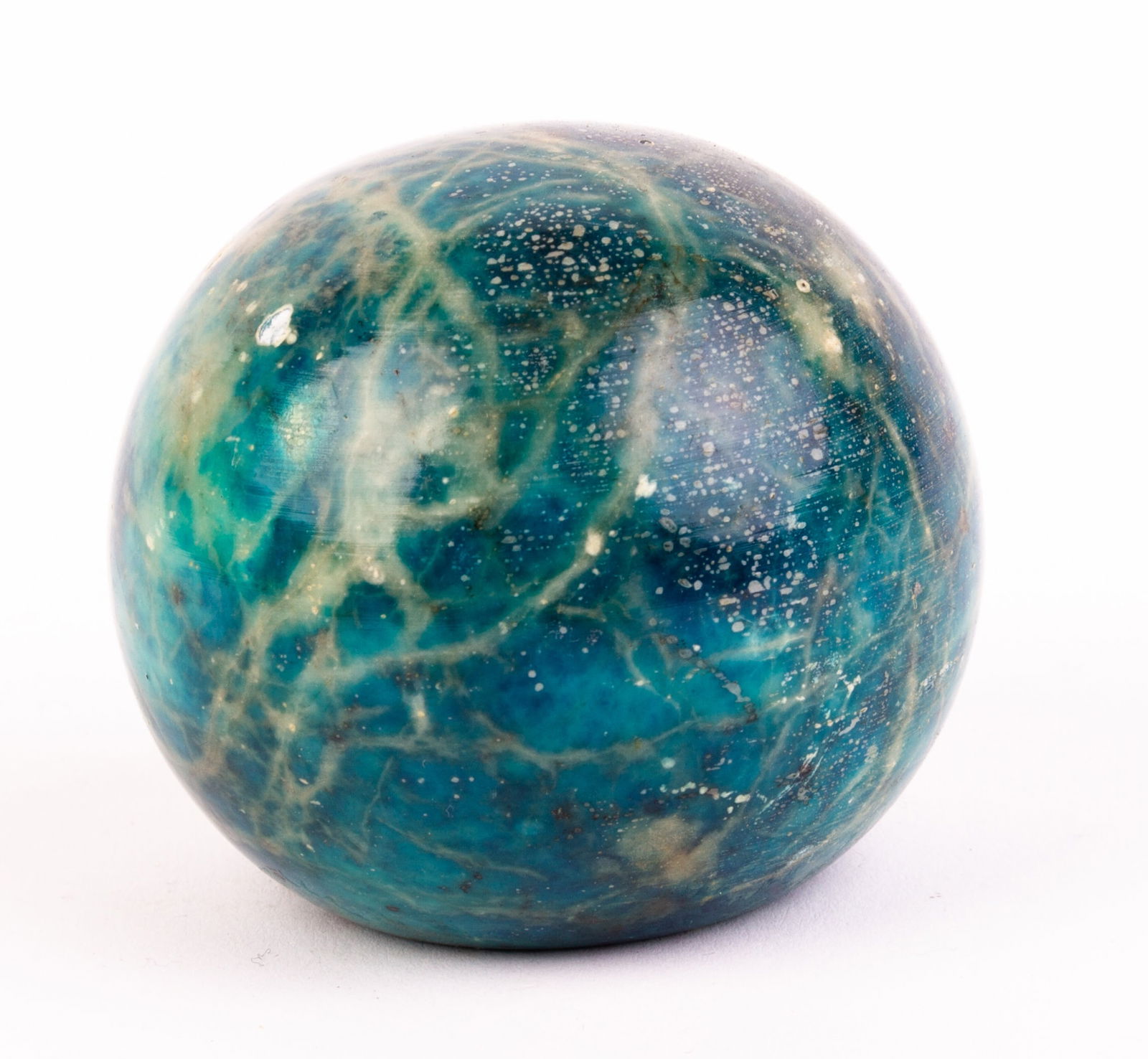Nebulous Alabaster Paperweight: DIMENSIONS APPROX 6.5x6.5x6CM.
