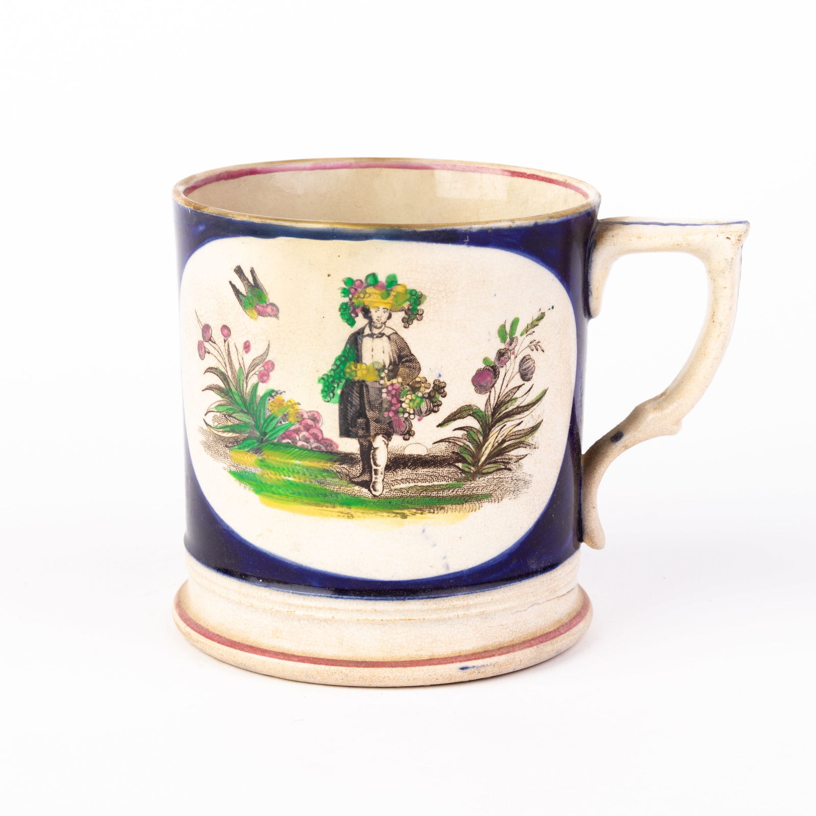 Staffordshire Victorian Frog Mug Tankard 19th Century (1 of 6)