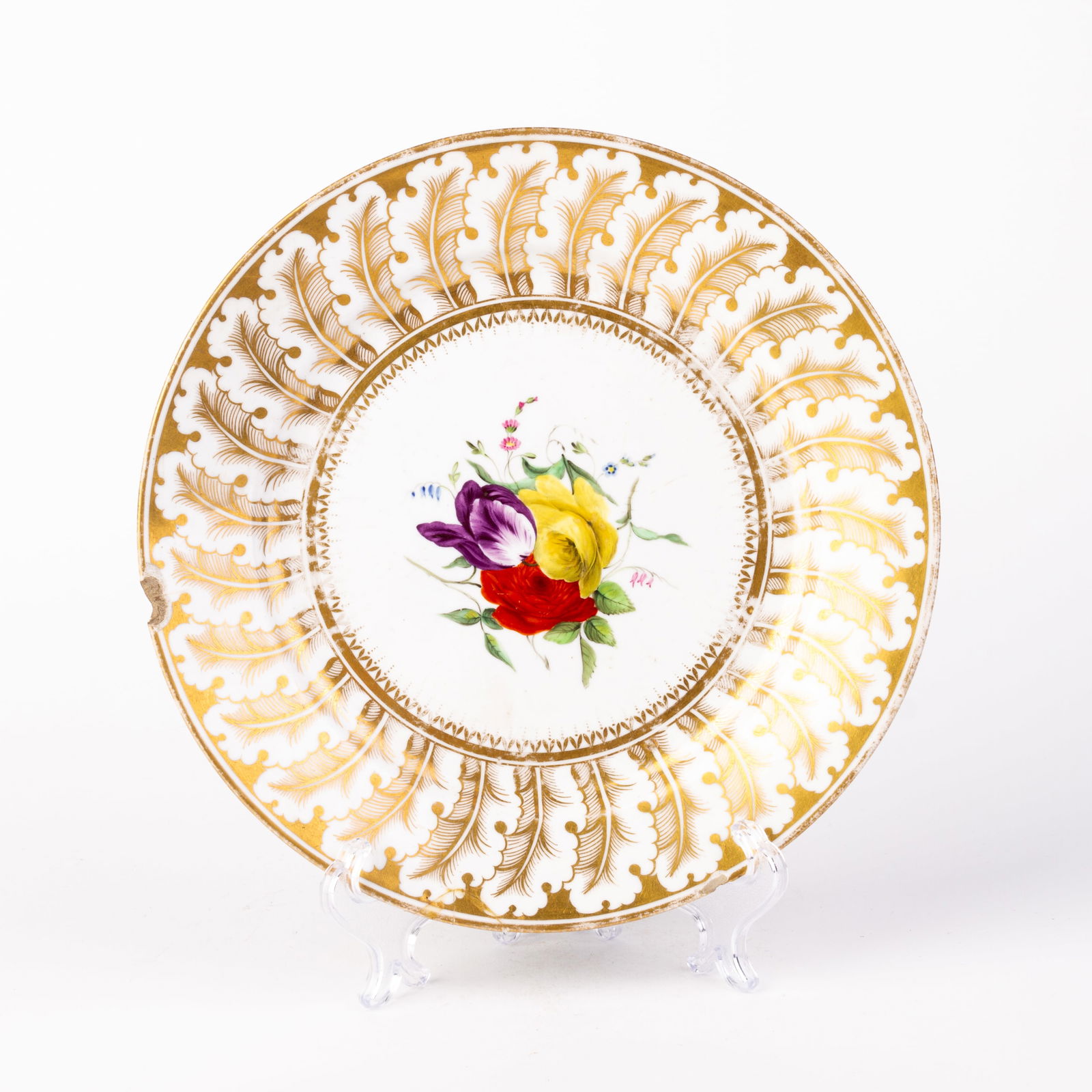 18th Century Chamberlain Worcester Porcelain Plate (1 of 5)