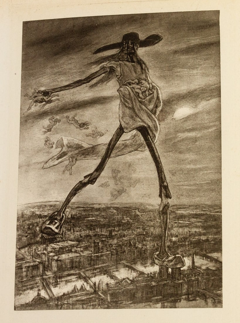 Felicien Rops (1833-1898) Belgian Original Etching 19th Century (1 of 5)