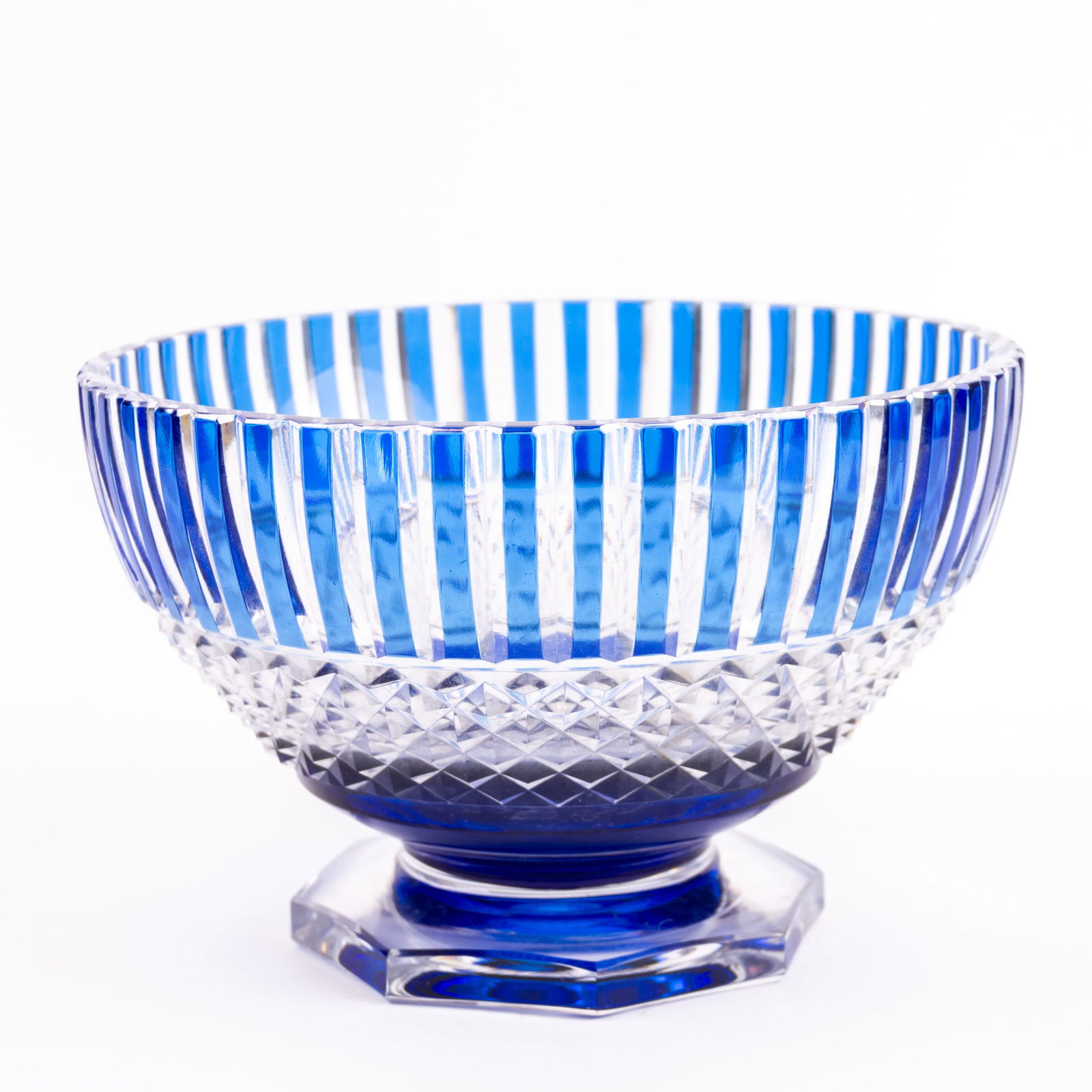 Val St Lambert Art Deco Belgian Centrepiece Crystal Glass Bowl (1 of 5)