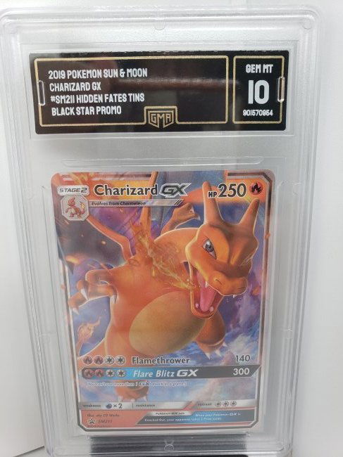 Pokémon Charizard Hidden Fates Black Star Promo Slab (1 of 2)