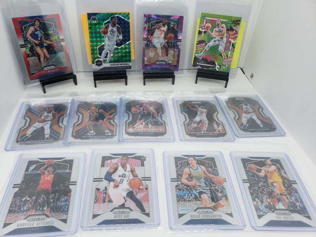 (13) Basketball Donovan Mitchell Pete Maravich   #'d Cards (1 of 4)