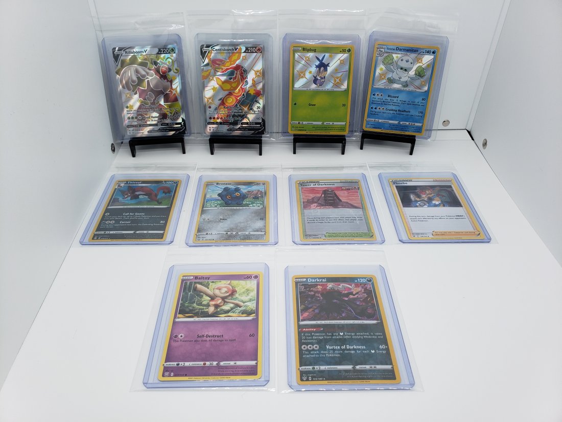 (10) TCG Pokémon Rillaboom Centiskorch Blipbug (1 of 6)