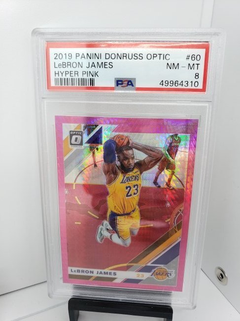 Basketball Lakers LeBron James PSA 8 #60 Hyper Pink (1 of 2)