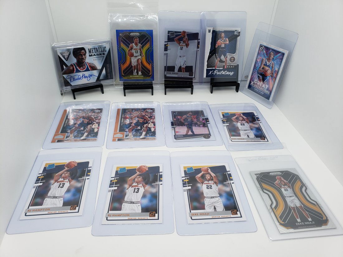 (13) Basketball Nuggets David Thompson RJ Hampton Zeke Nnaji (1 of 6)